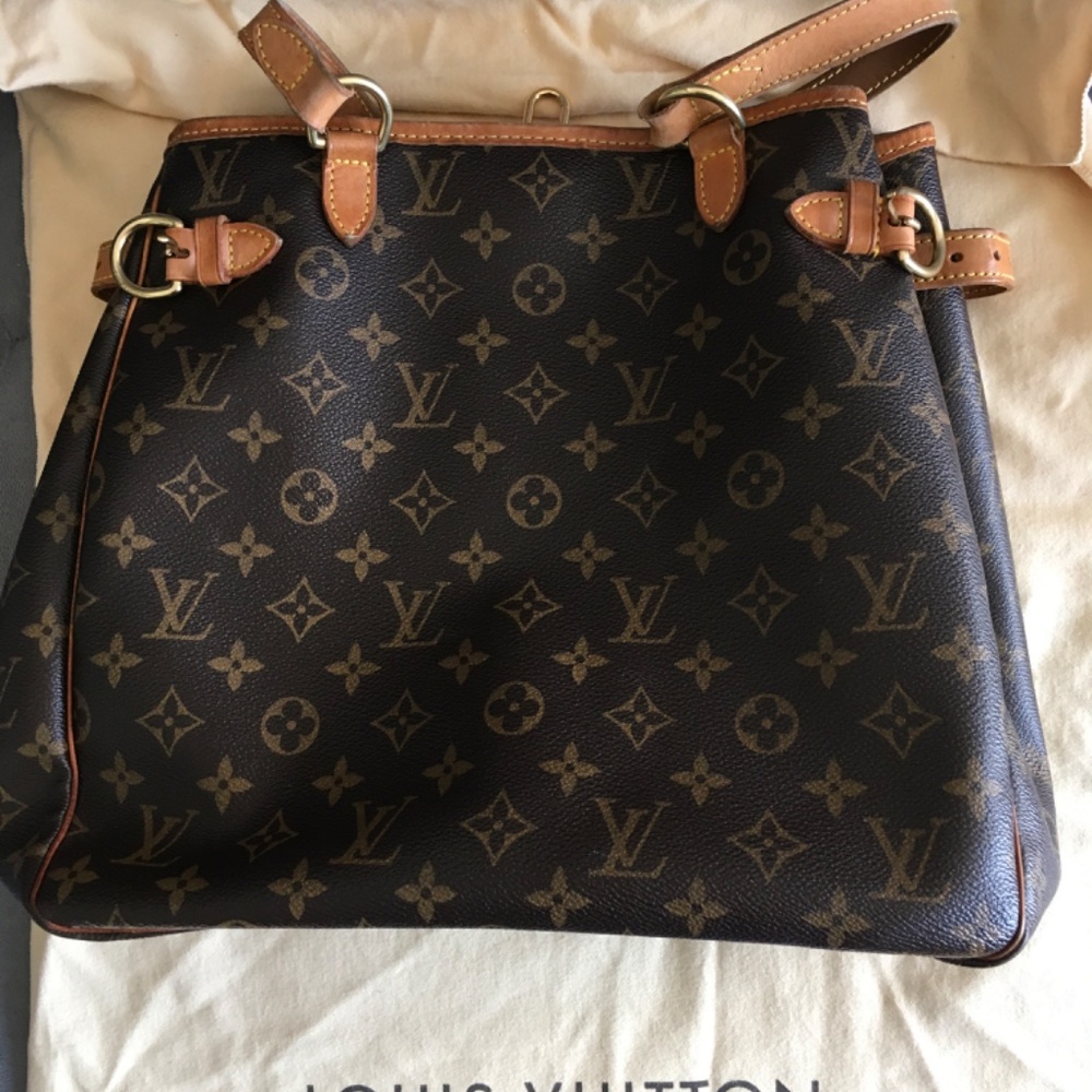 Louis Vuitton Batignolles Monogram Vertical Tote/Shoulder Bag